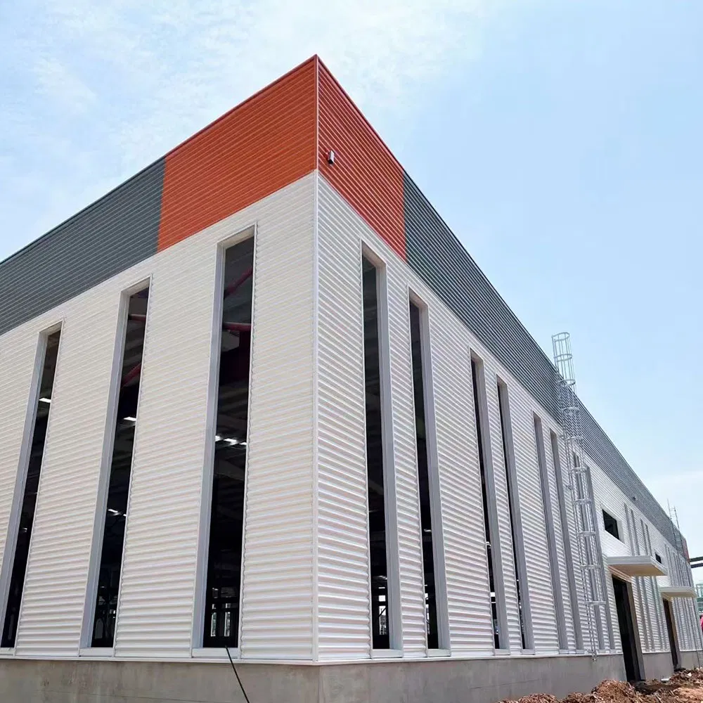 Custom Prefab Metal Frame Structure Warehouse Building