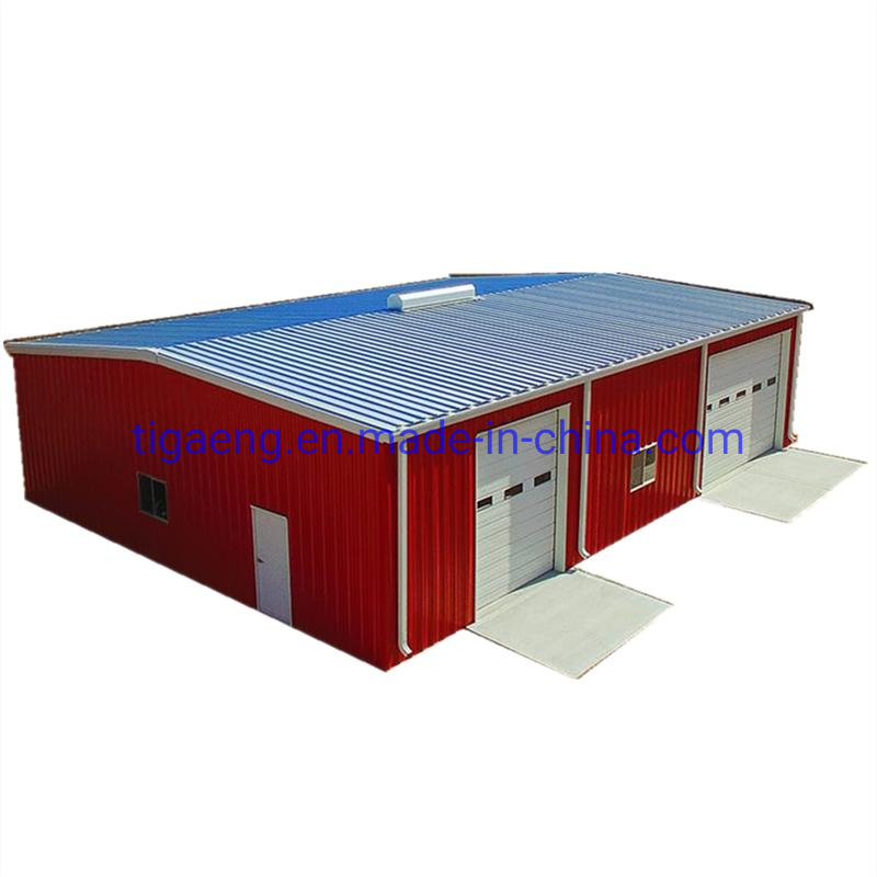 Large Span Fireproof Prefabricated Steel Structure Framed Factory Warehouse