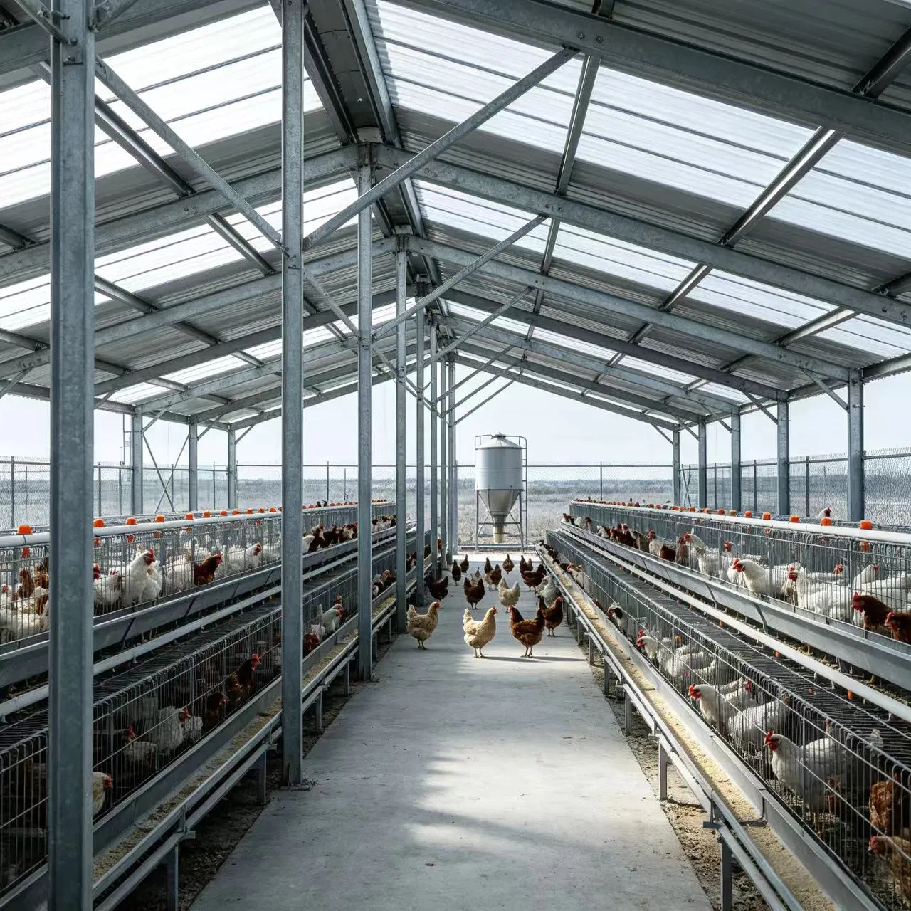 Quick Assemble Prefab Steel Frame Storage Building Supply for Farm Commercial Structures