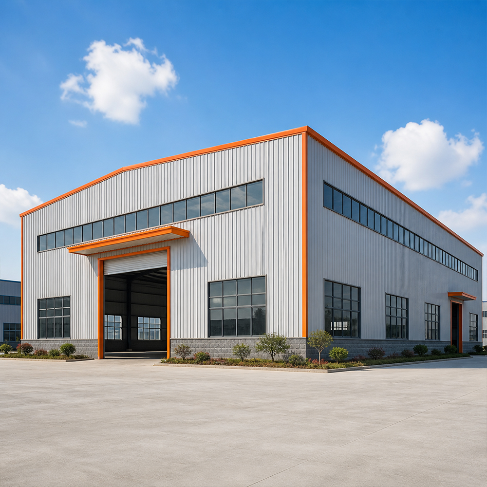 Heavy Duty Pre Engineered Steel Structure Warehouse Modern Industrial Prefab Building Workshop Logistics Storage Facility