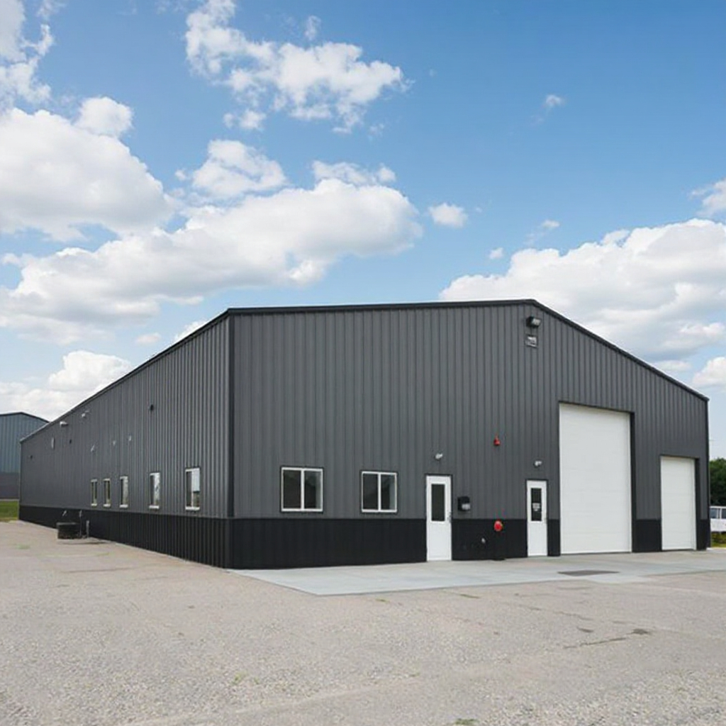 Modern Prefabricated ASTM Certified Steel Shed Modular Building Welding Cutting Light Weight Metal Warehouse for Temporary