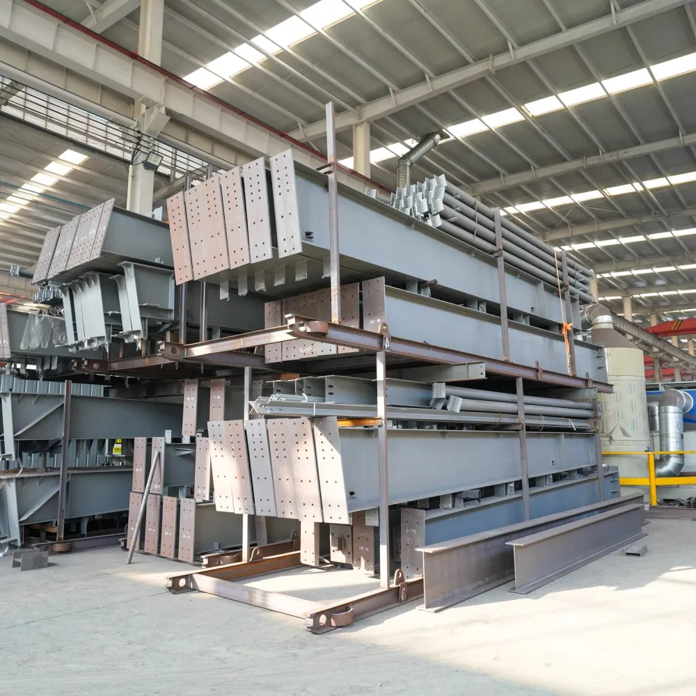 Smart Warehouse Automated Steel Structure System with Robotic Integration for Industry 4.0 Steel Construction