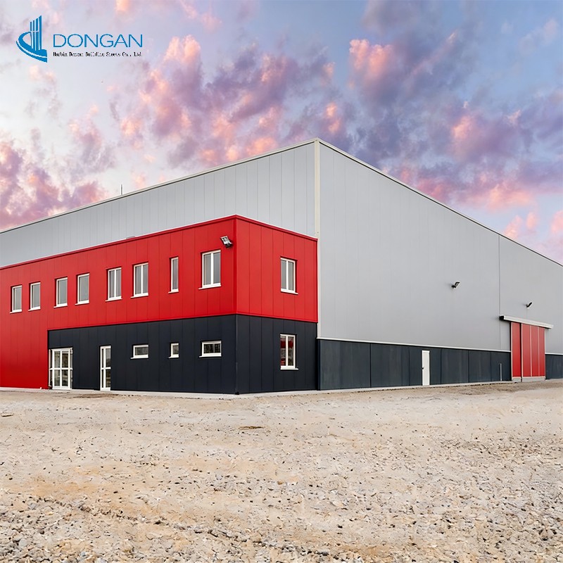 Industrial Steel Structure Factory Building - High Rigidity Prefabricated Warehouse For Logistics