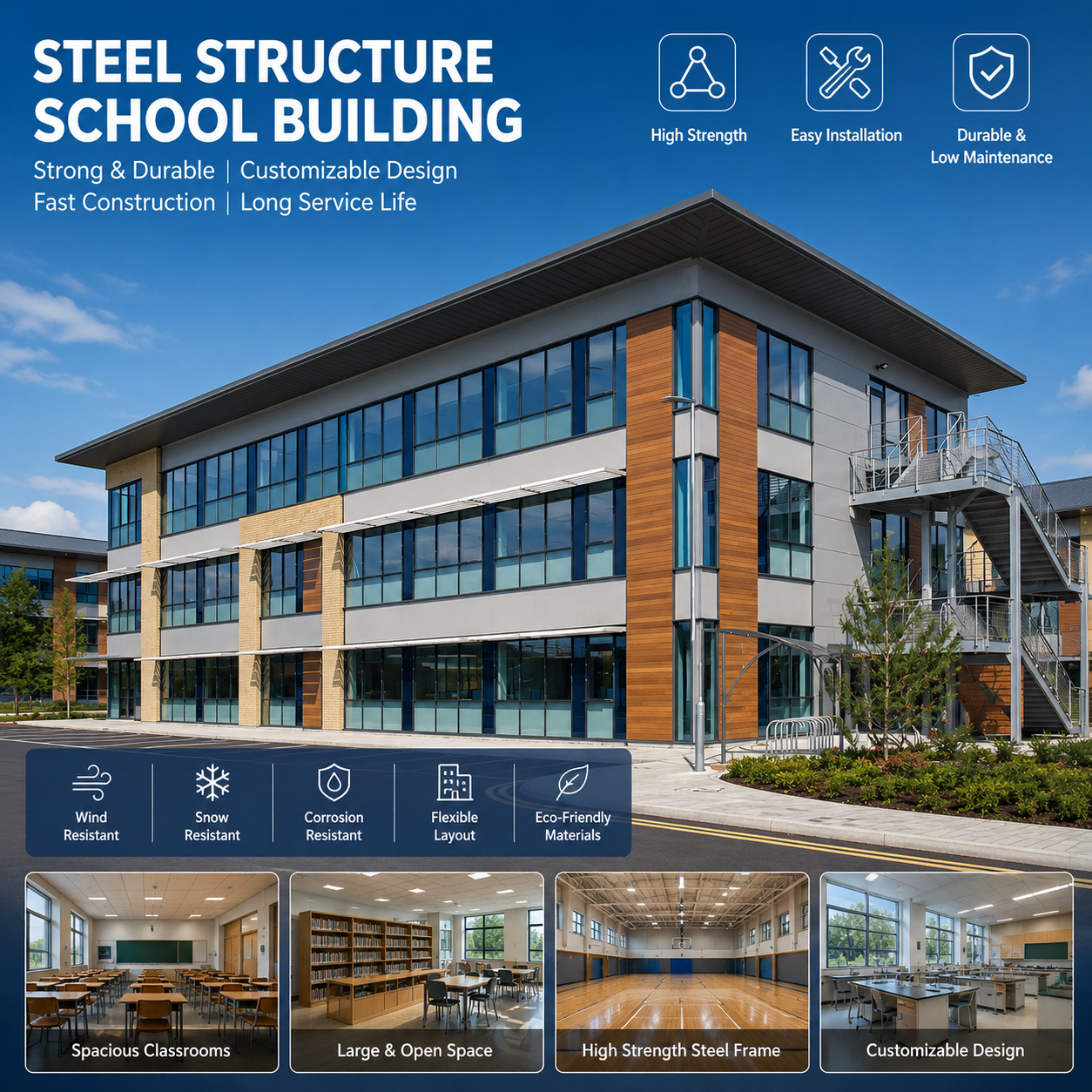 Cheap Prefabricated Custom Modular Industrial Steel Structure Warehouse Workshop Customizable Prefabricated Warehouse