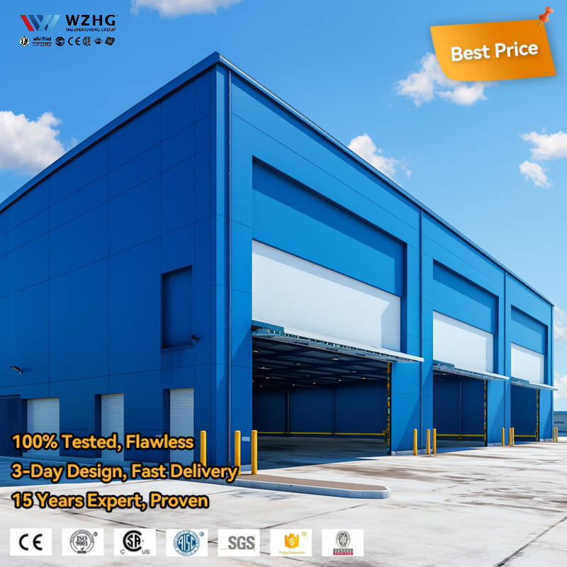 Professional Manufacturing Plant Modern Q355b Carbon Steel Prefabricated Industrial Warehouse Workshop Apartment Wind Proof