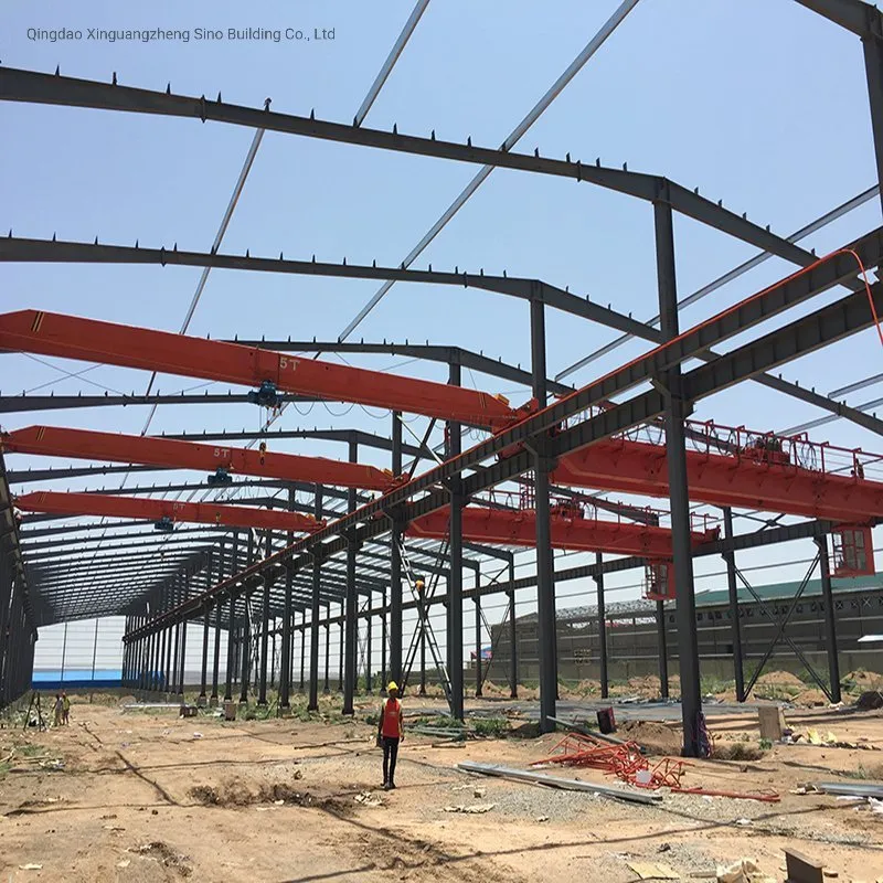 Prefabricated Steel Construction Site View
