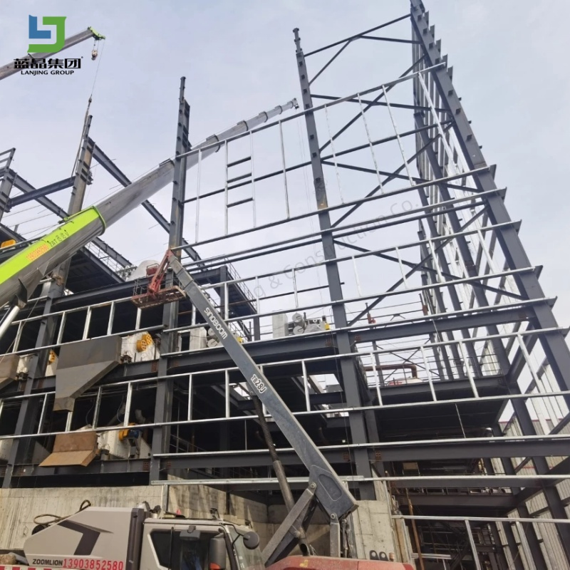 Large Span Modular Prefab Steel Structure Metal Prefabricated Warehouse Building Workshop Shed Office Mall