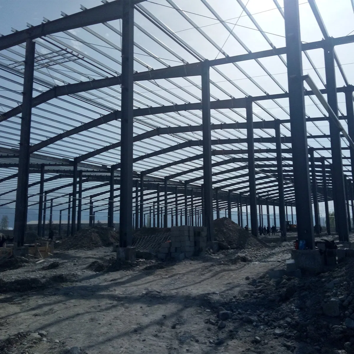 Build Steel Workshop Engineered High Rise Large Span Proof Prefab Steel Structure Warehouse