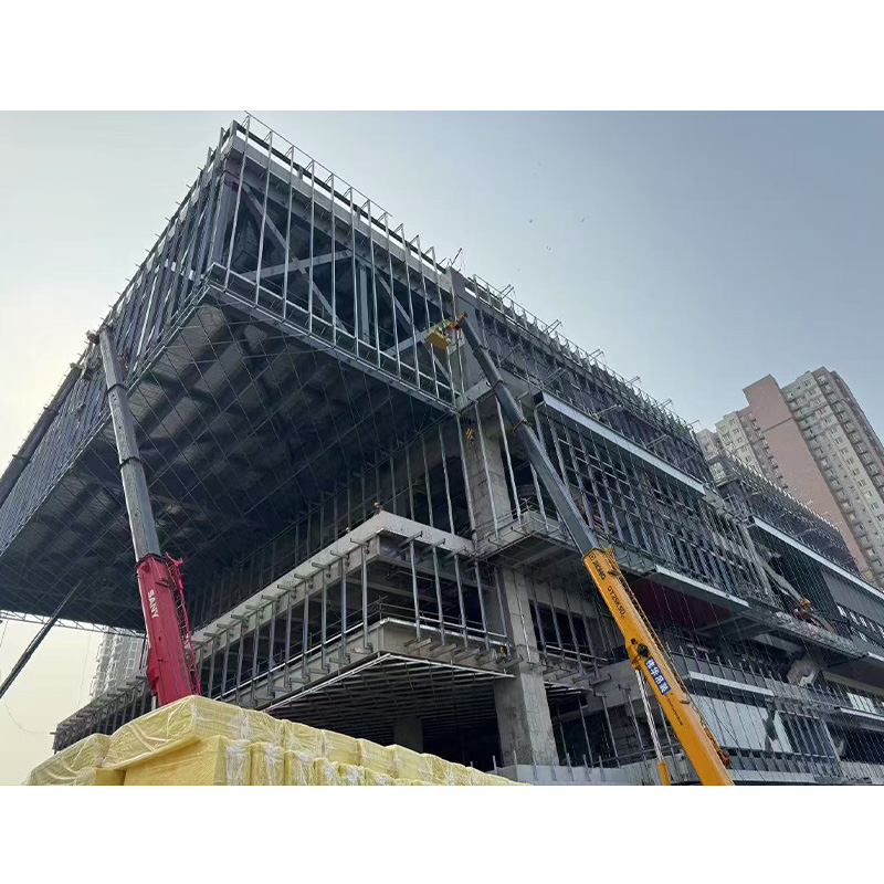Long Lifespan Low Cost Prefabricated Steel Structure GB Standard Metal Building Warehouse Workshop with Sandwich Panel Wall