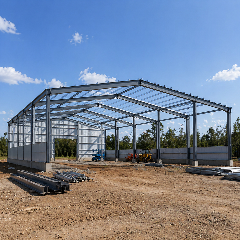 Free Design Quick Installation Prefabricated Steel Factory Industrial Warehouse Buildings for Sale