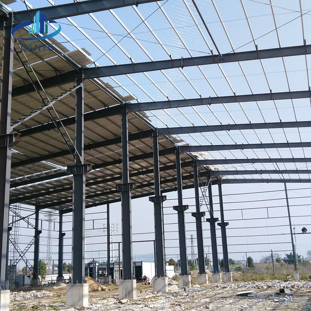 Ganyo Custom Steel Structure Fabrication Metal Steel Structure Warehouse Building