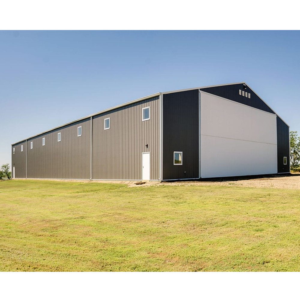 Modern Prefabricated Steel Nave Industrial Warehouse for Logistics Distribution Centers Shops &amp; Office Buildings Easy Assembly