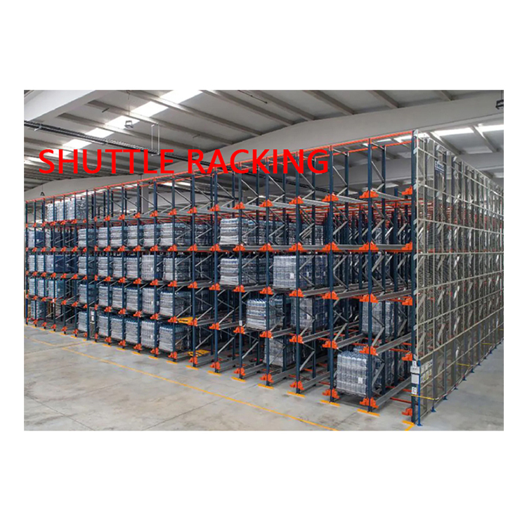 High Strength Heavy Load Shuttle Rack Warehouse Steel Pallet Storage System For Automated Heavy Duty Storage