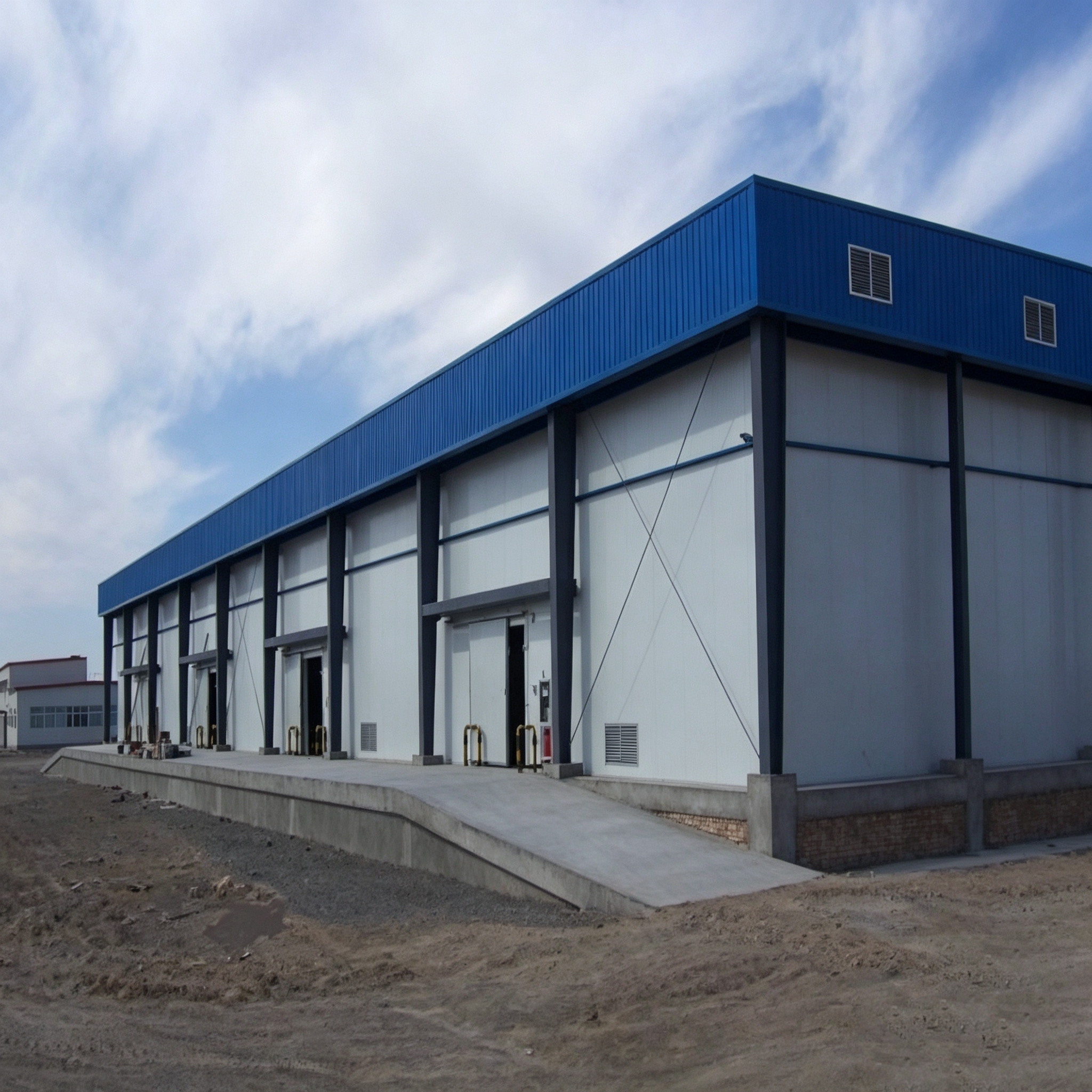 Professional Prefab Cold Storage Building Prefabricated Steel Warehouse Industrial Building Metal Steel Structure