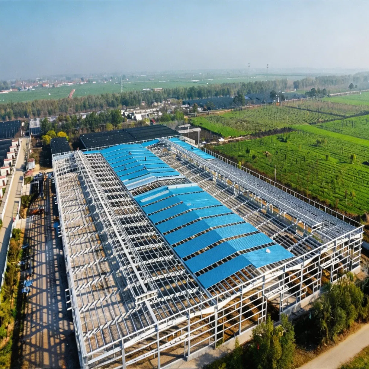 Prefabricated Steel Structure Warehouse Large Span Column Free