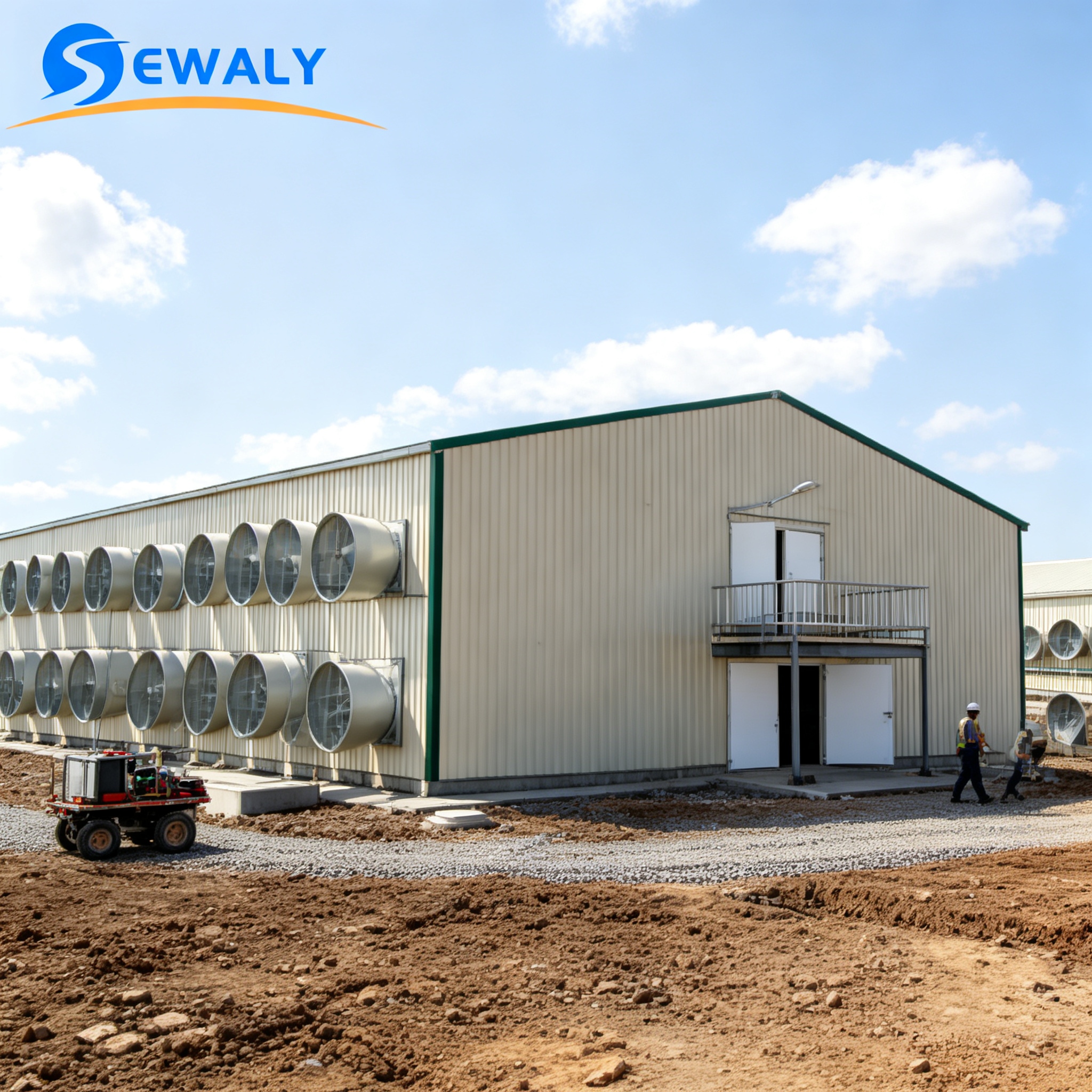 Sewaly Industrial Modern Low Cost Prefabricated Steel Structure Workshop Warehouse Poultry Shed Guangdong