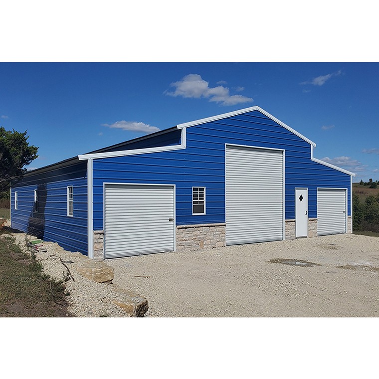 Pre-engineered Steel Frame Buildings Industrial Heavy Shed Storage Warehouses Factory Metal Building Kits for Sale