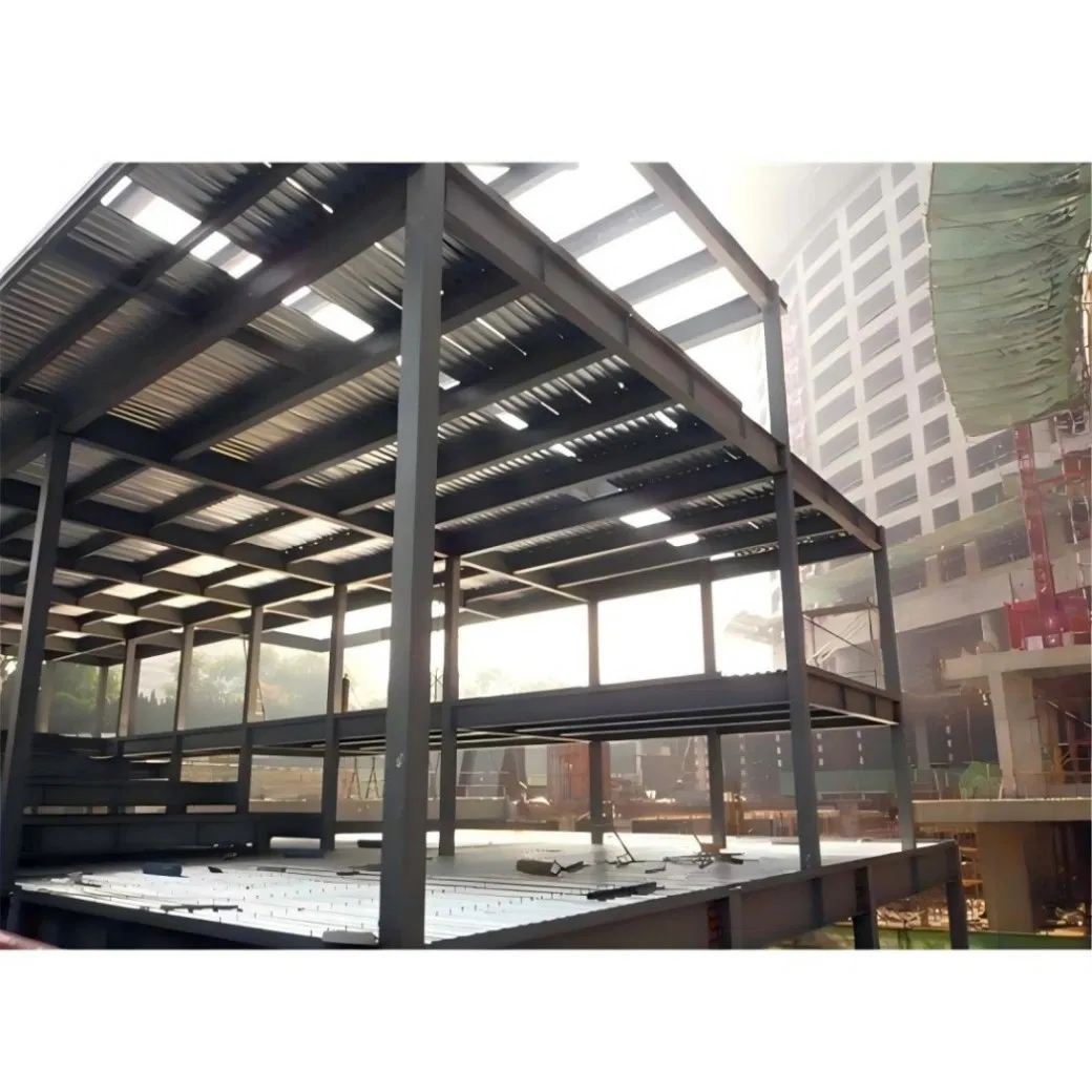 Pre-Engineered Large Span Steel Structure Warehouse/Workshop Multi Storey Office Prefabricated Building Welding Cutting Quick
