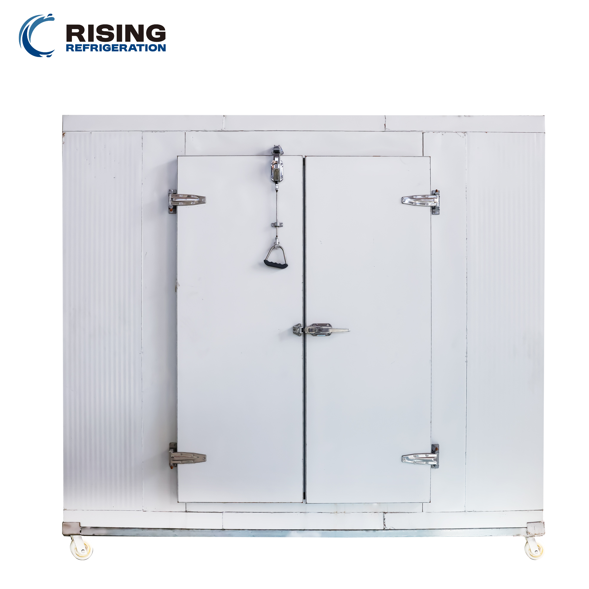 Wheeled Walk In Mobile Cold Room Energy Saving PU Insulated For Commercial Warehouse Cold Storage
