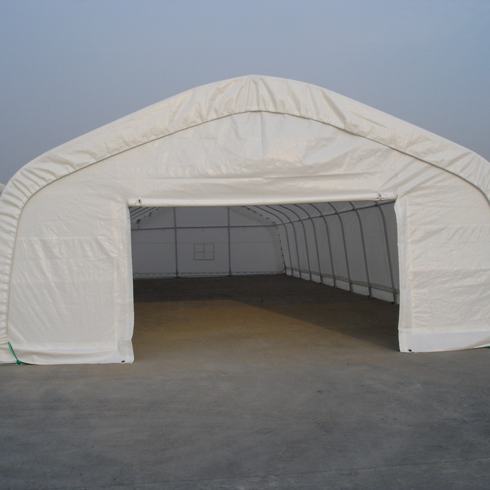 Industrial Style Steel Frame Barn Garage for Farm Storage Carport Use with Forklift Tractor Tent Fabric for Warehouse