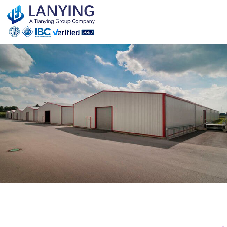 Prefab Factory Warehouse Building Prefabricated Steel Structure 4S Design For Exhibition Showroom ASTM Standard