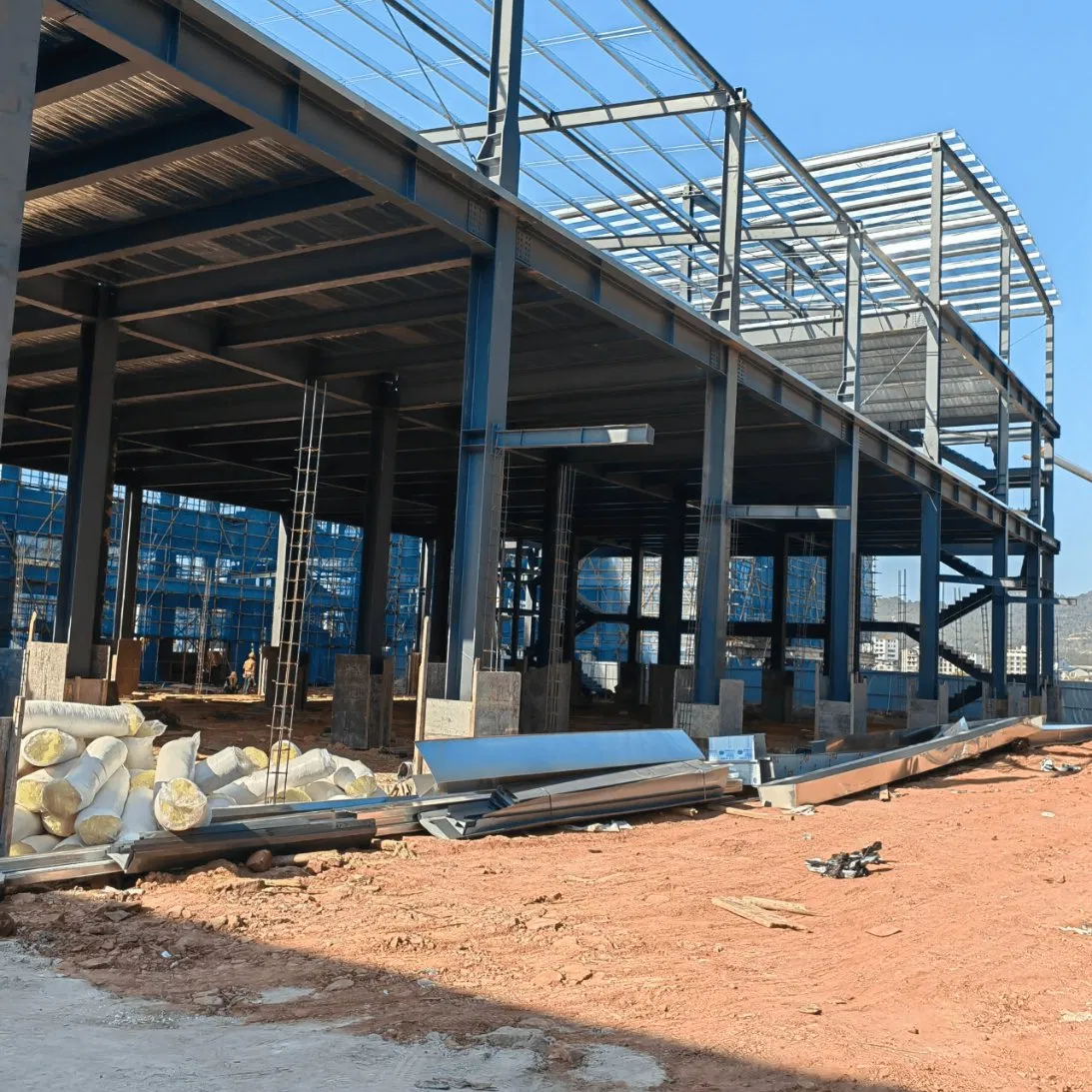 Hot DIP Galvanized Steel Structure Warehouse Anti Rust Large Span Industrial Storage Building for Global Export