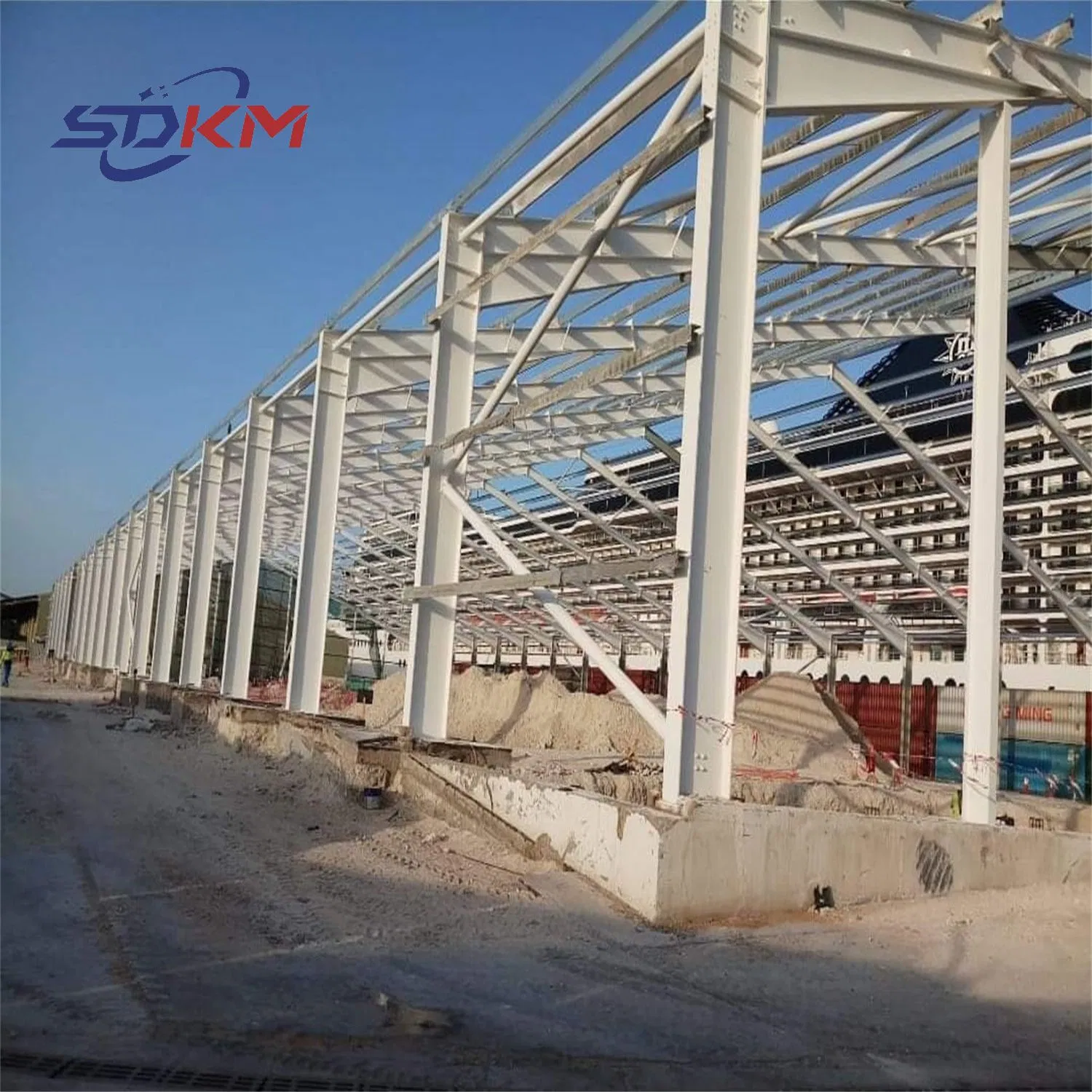 Large Span Prefabricated Steel Structure Warehouse Commercial Industrial Building Metal Materials Frame Prefab Workshop Light Steel Structure Building