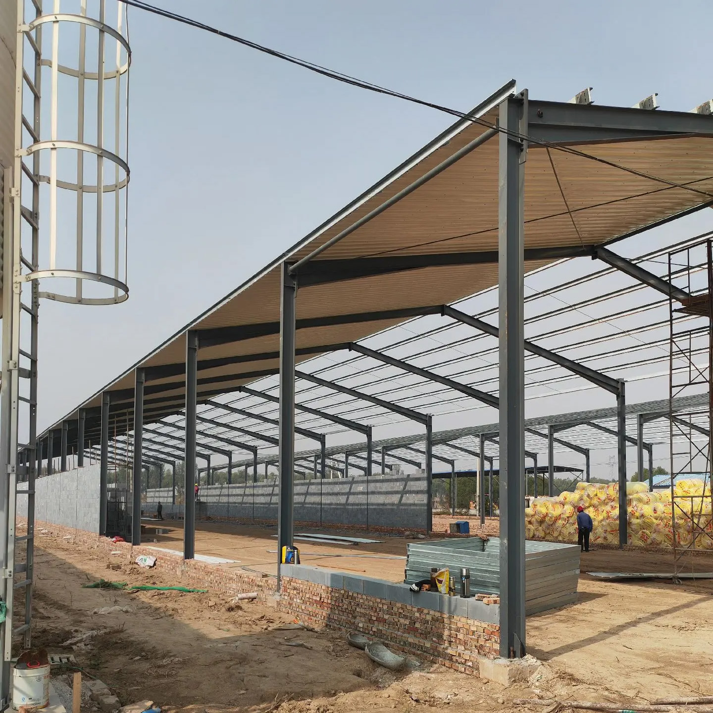 Pre-fabricated Agricultural Warehouse Breeding Equipment Poultry (chicken) House Layer Chicken Farm Farm Control Shed Building