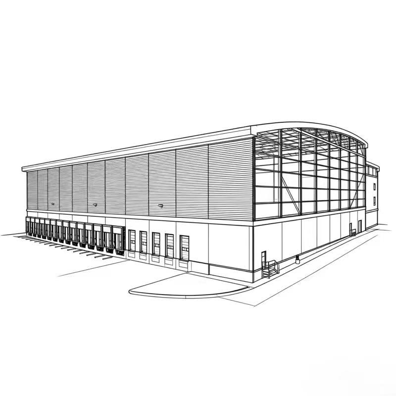 Customizable Large Span Steel Structure Modular Prefabricated Cold Storage Industrial Agricultural Warehouses