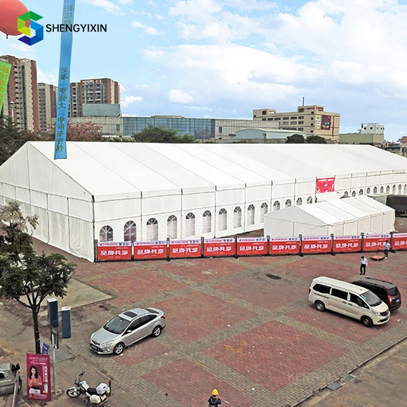 10x30 High Reinforced 10x30m Aluminum Frame Large Temporary Structure Waterproof Workshop Industrial Storage ABS Warehouse Tent