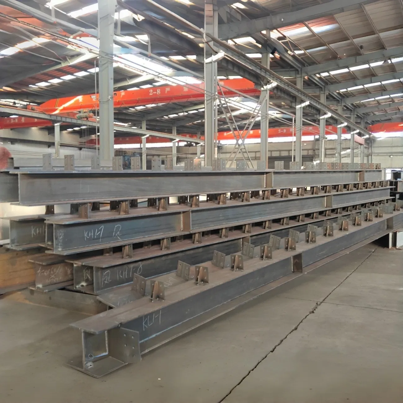Q345b High Rise Steel Frame for Multi Layer Structure Automated Warehouse and Logistics Center