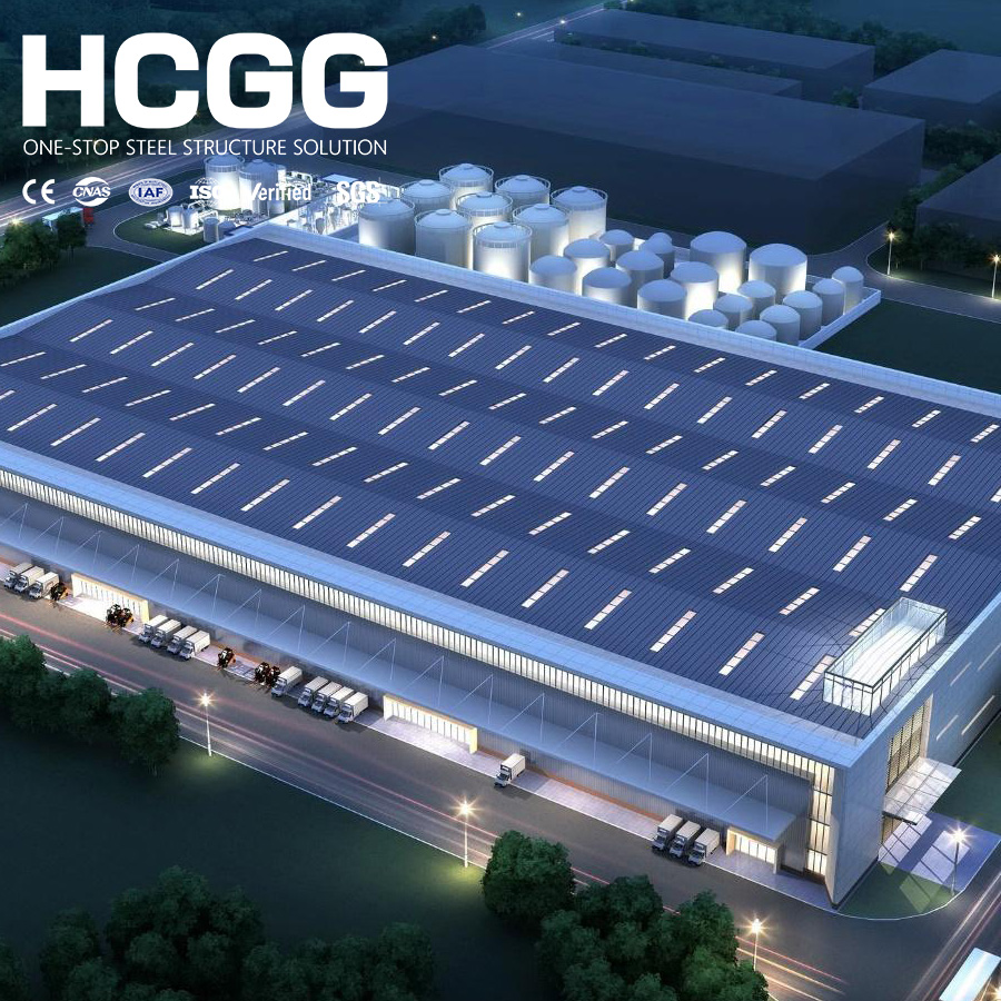 Steel Structure Warehouse Prefab Factory Building Industrial Manufacturing Plant Metal Workshop Storage Facility