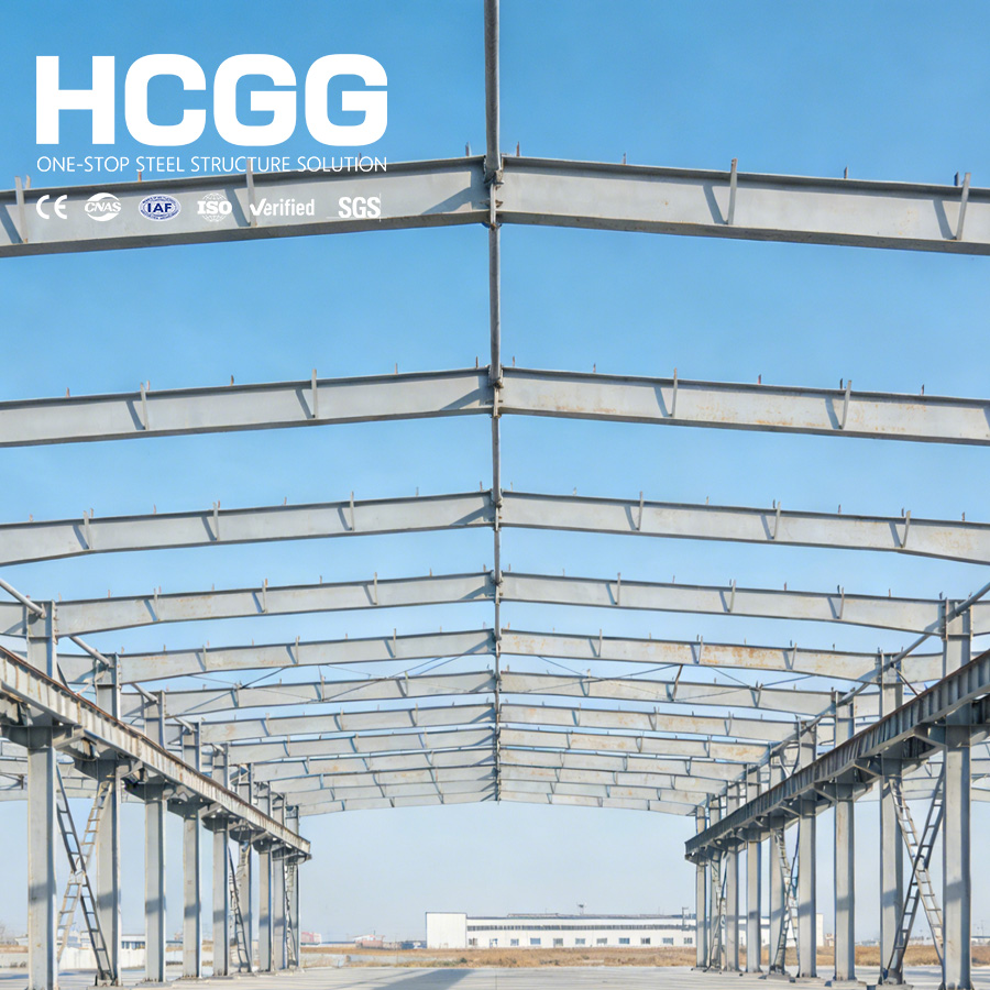 Custom Clear Span Pre-engineered Steel Structure Workshops &amp; Plants Easy Assembly Steel Factory Building