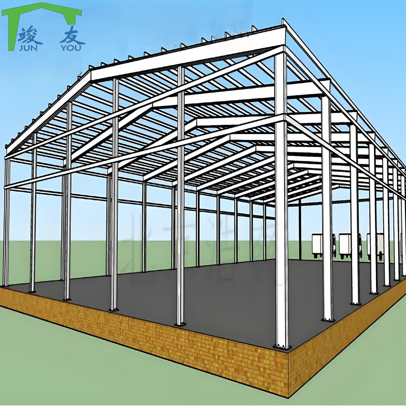 Light Steel Frame Prefab Warehouse Fuel Station Canopy Steel Structure Factory Building Workshop Insulated Panel Steel Warehouse