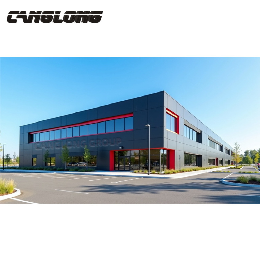 Prefabricated Steel Structure for Logistics Centers with Automated Storage and Retrieval Systems