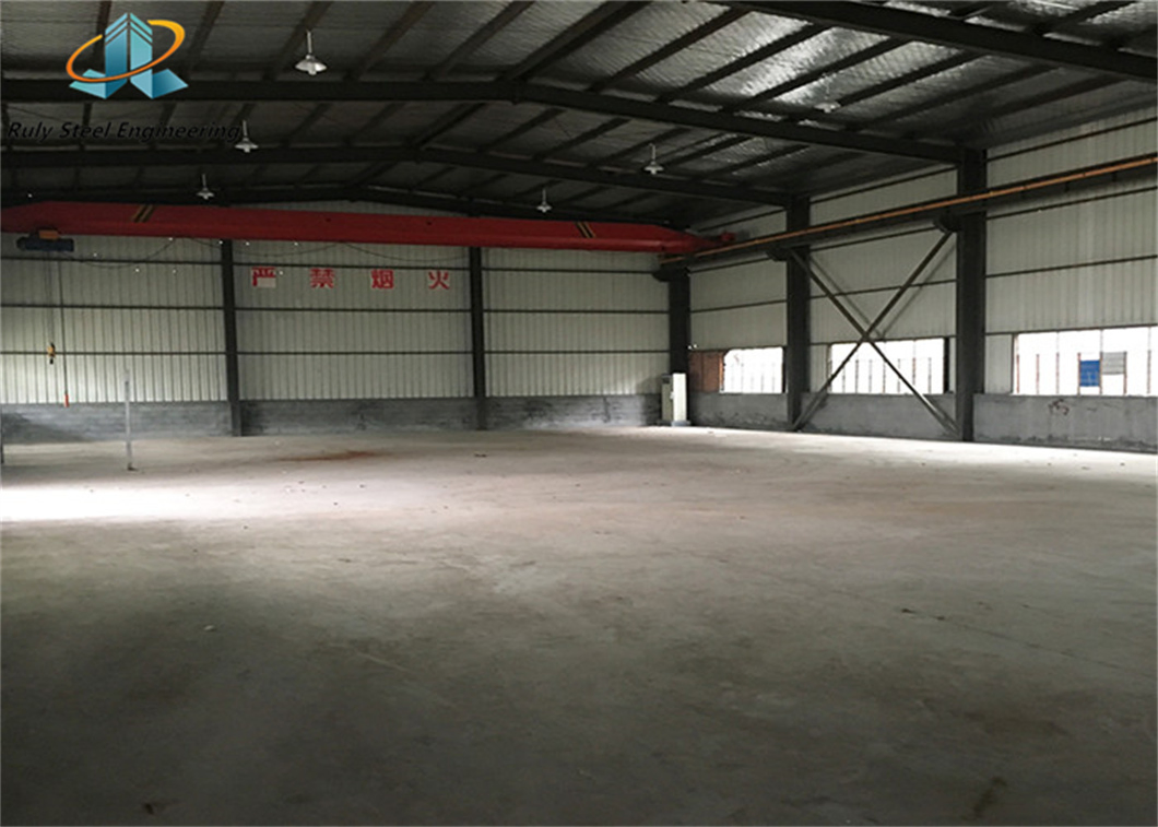 Q355b Steel Structure Multi Span Warehouse / Tire Factory / Prefabricated Building