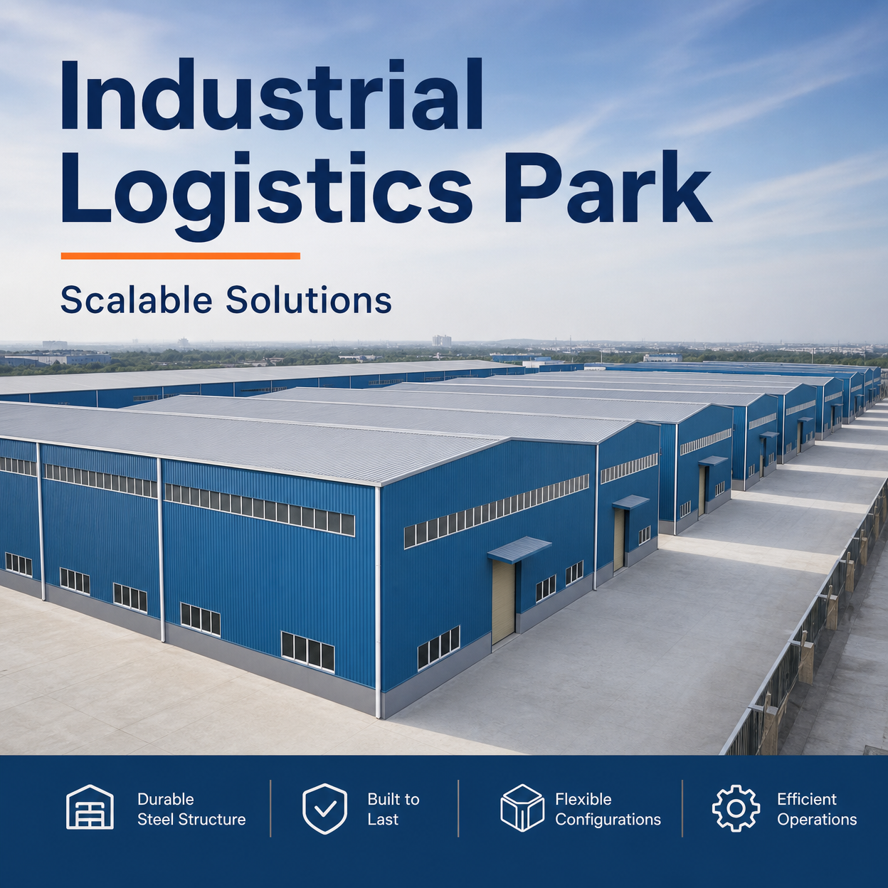 High Quality Durable Prefab Metal Frame Building Steel Structure Warehouse for Barns Logistics Prefab Modular Warehouse
