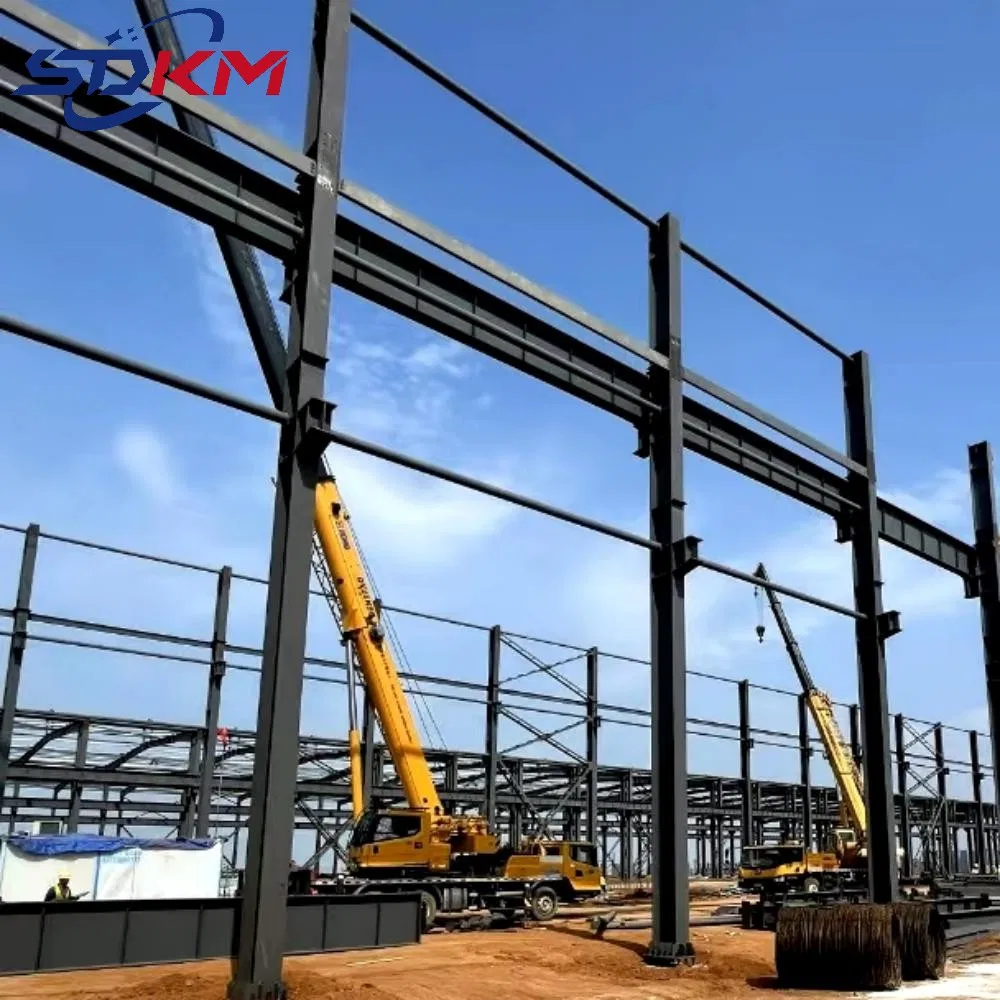 Multi Span Steel Structure Warehouse Prefabricated Steel Frame Building Steel Frame Structure Building