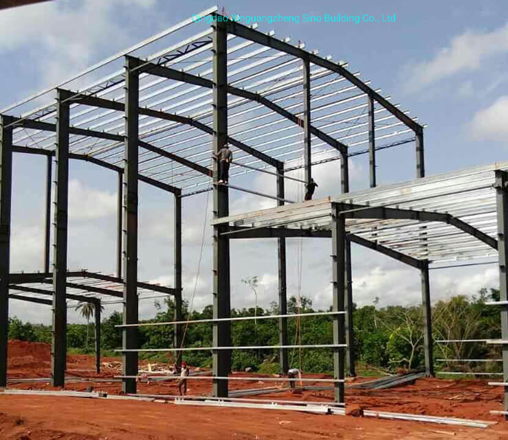 2023 Cheap New Design Prefab Cow Farm Building Steel Structure Cattle Shed