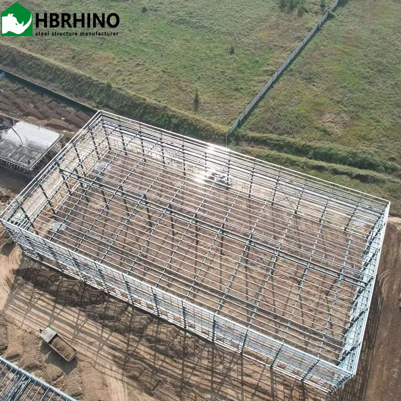 Large Span Design Multi-Story Prefabricated Steel Structure Buildings for Workshops Factories Warehouses etc.