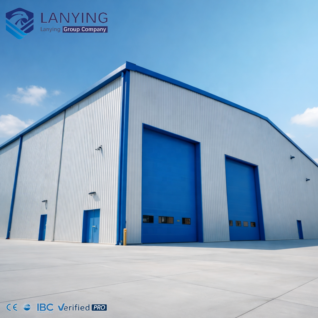 Prefabricated Steel Building for School Mall Hotel Workshop Warehouse with Sandwich Panel Insulation and Modern Design
