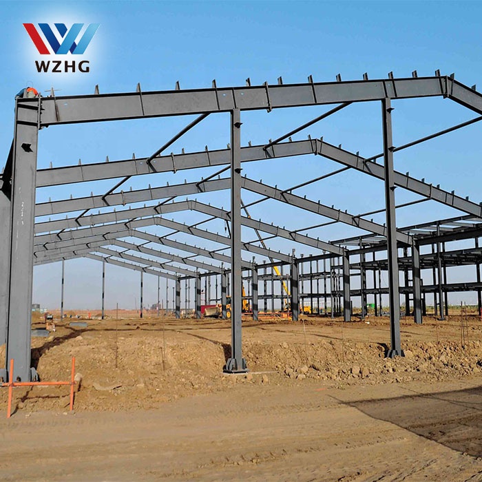 Prefab Warehouse Workshop Hangar Shed Construction Industrial Metal Frame Steel Structure Building