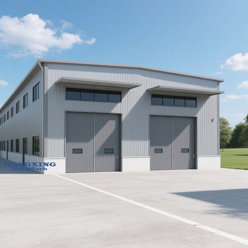 Steel Frame Factory Multi-Span Steel Building for Warehouse Storage Facility