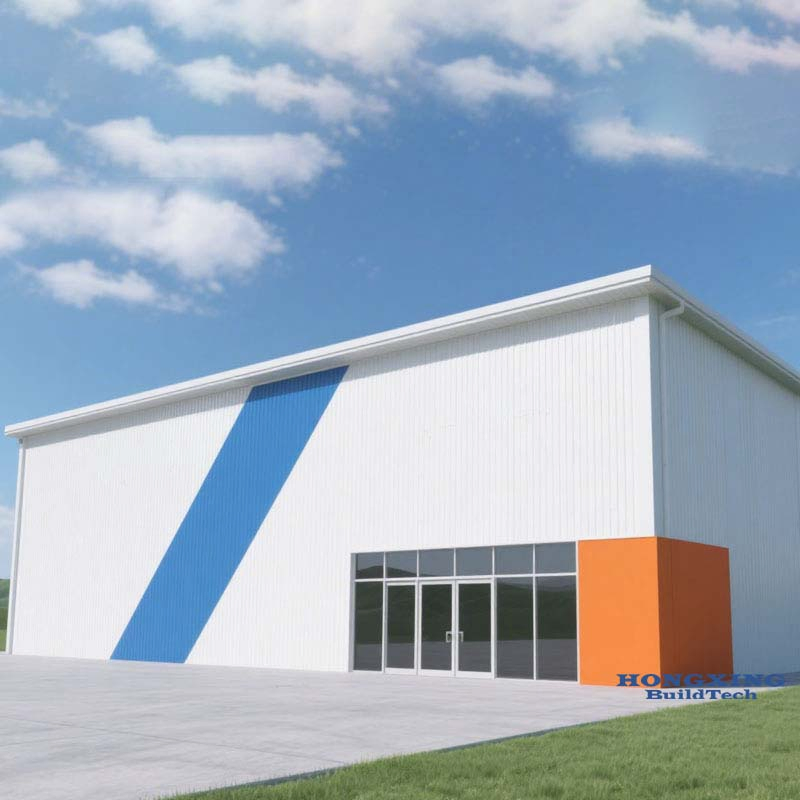 Steel Frame Factory Multi-Span Steel Building for Warehouse Storage Facility