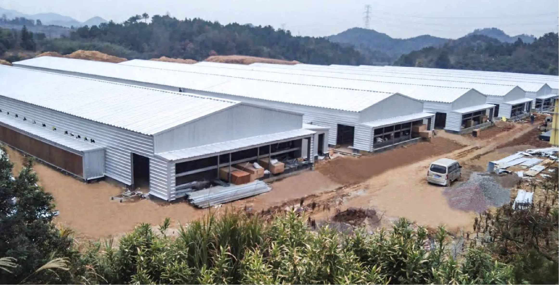 Intelligent Automated Steel Structure Chicken Coop with Environmental Control