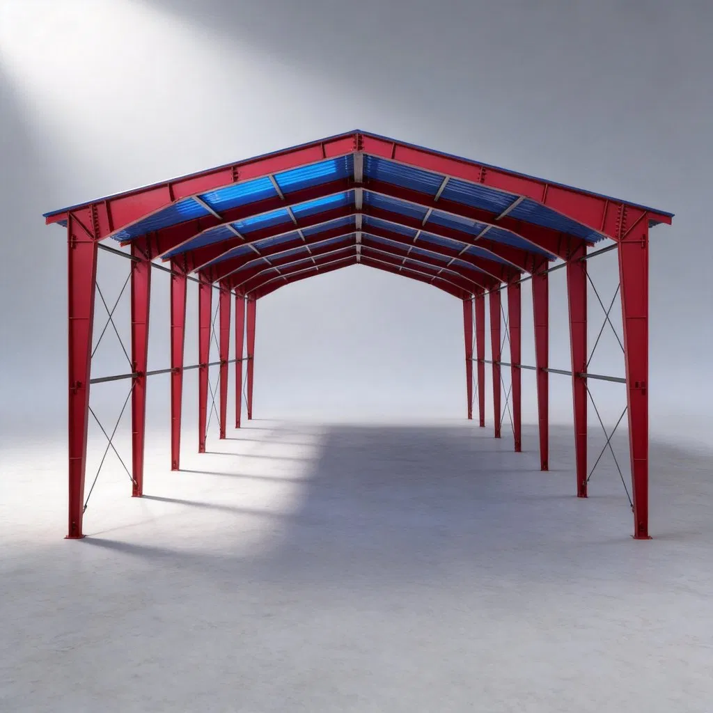 Prefabricated Light Weight Steel Structure Light Steel Structure Garage Garage/Car Garage for Mobile Car and Bicycle