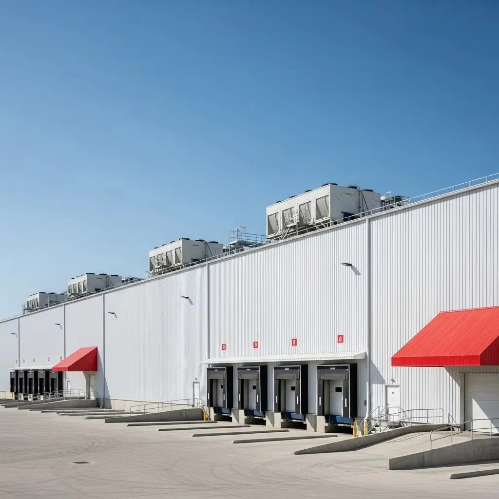 Fast Assembly Large Span Steel Frame Industrial Cold Storage Warehouse Modular Freezer Room Thermal Insulation Energy Saving