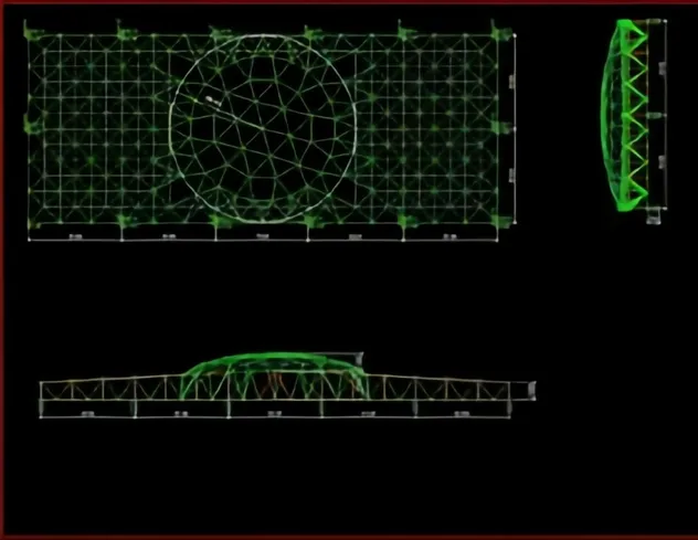 Large-Span Steel Grid Structure for High-Bay Warehouse and Automated Storage Systems