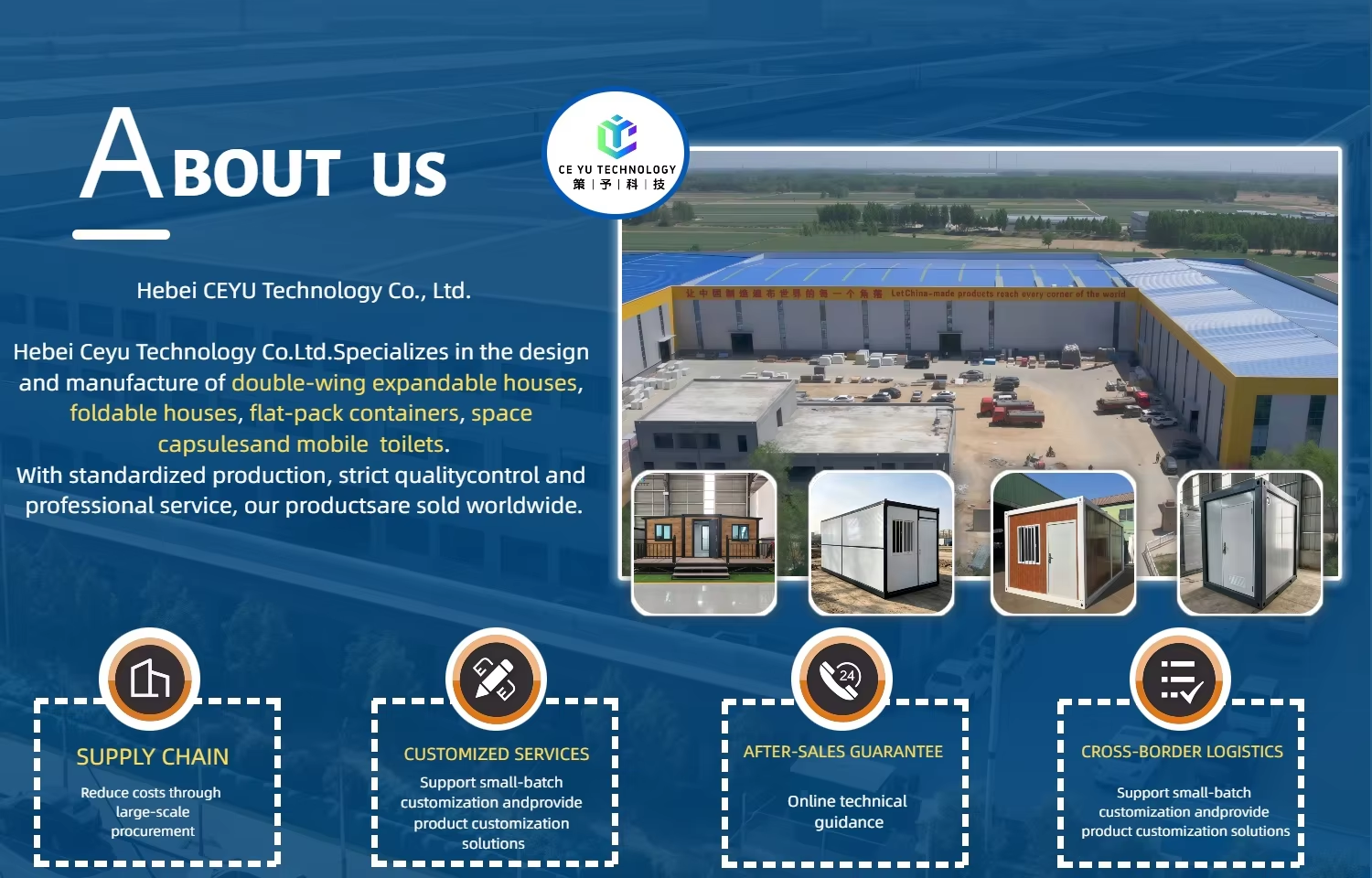 Prefabricated Modular Portable Flat-pack Container House for Hotel and Office Building Modern Garage Storage Room