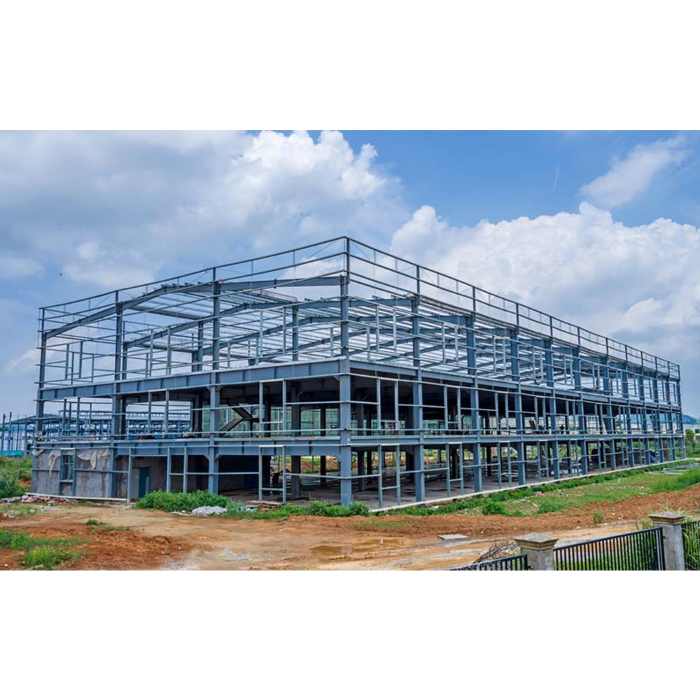 Modern Prefabricated Steel Nave Industrial Warehouse for Logistics Distribution Centers Shops &amp; Office Buildings Easy Assembly